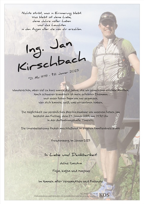 Ing. Jan Kirschbach